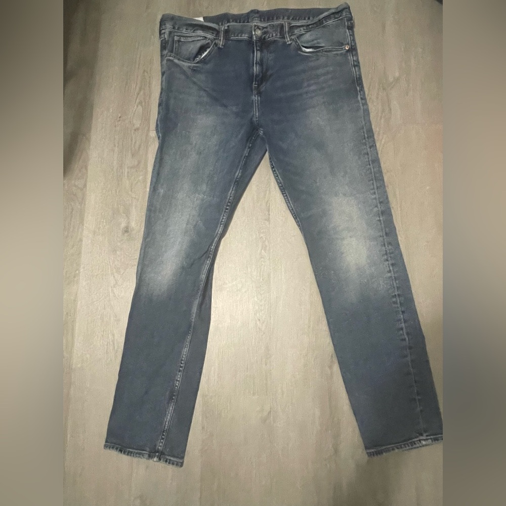 H&M Men's Dark Blue Slim Jeans